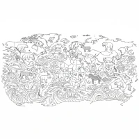 Continents with native animals map