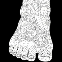 human foot with toes and arch