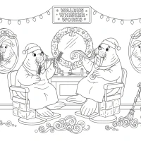 Christmas fun at the polar barber shop