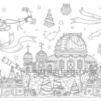 mountain observatory star mapping for Christmas