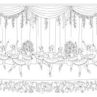 Dance recital with students on stage